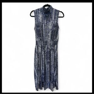 Nanette Lepore Blue Animal Print Dress